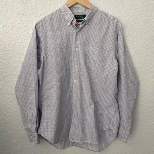 Lauren Ralph Lauren Mens Button Down Dress Shirt 100% Cotton Size 16 34/35